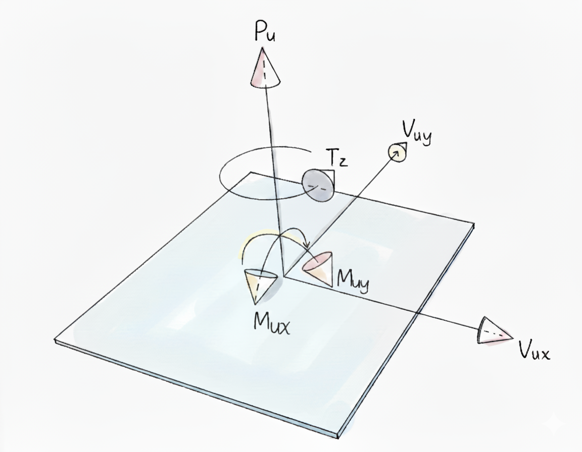 外力加載方向示意圖